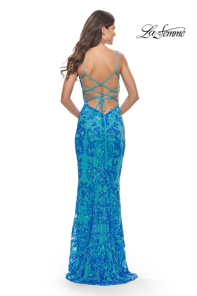 La Femme Dress 31521 - Aqua