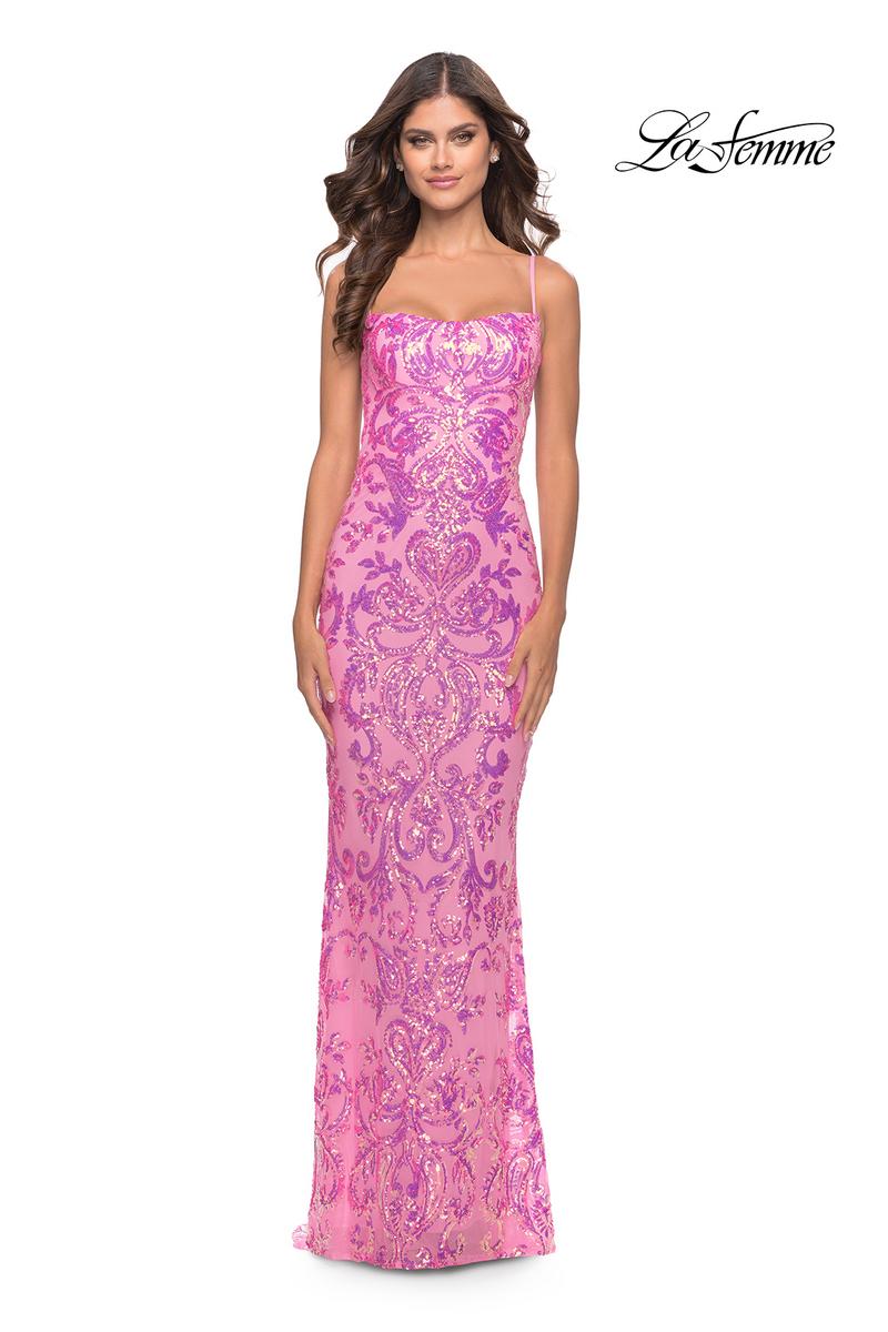 La Femme Dress 31521 - Neon Pink