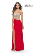La Femme Dress 31537 - Red