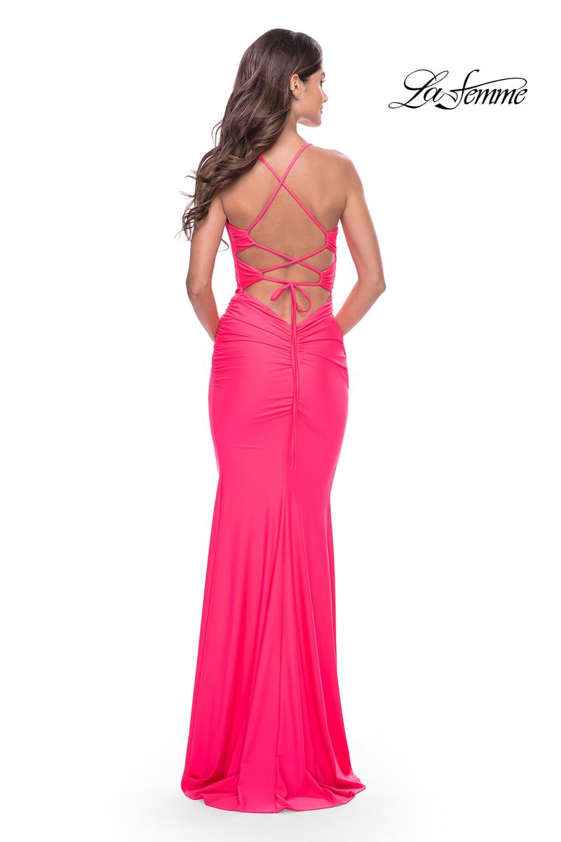 La Femme Dress 31539 - Neon Pink