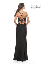 La Femme Dress 31567 - Black