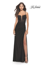 La Femme Dress 31567 - Black