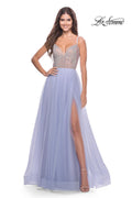 La Femme Dress 31578 - Light Periwinkle
