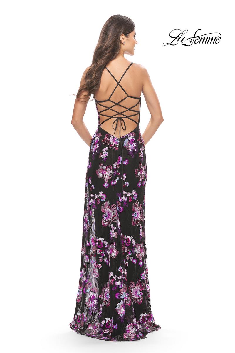 La Femme Dress 31597 - Black