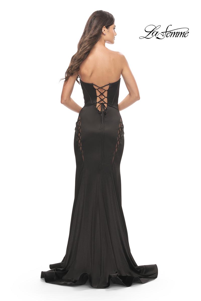 La Femme Dress 31601 - Black