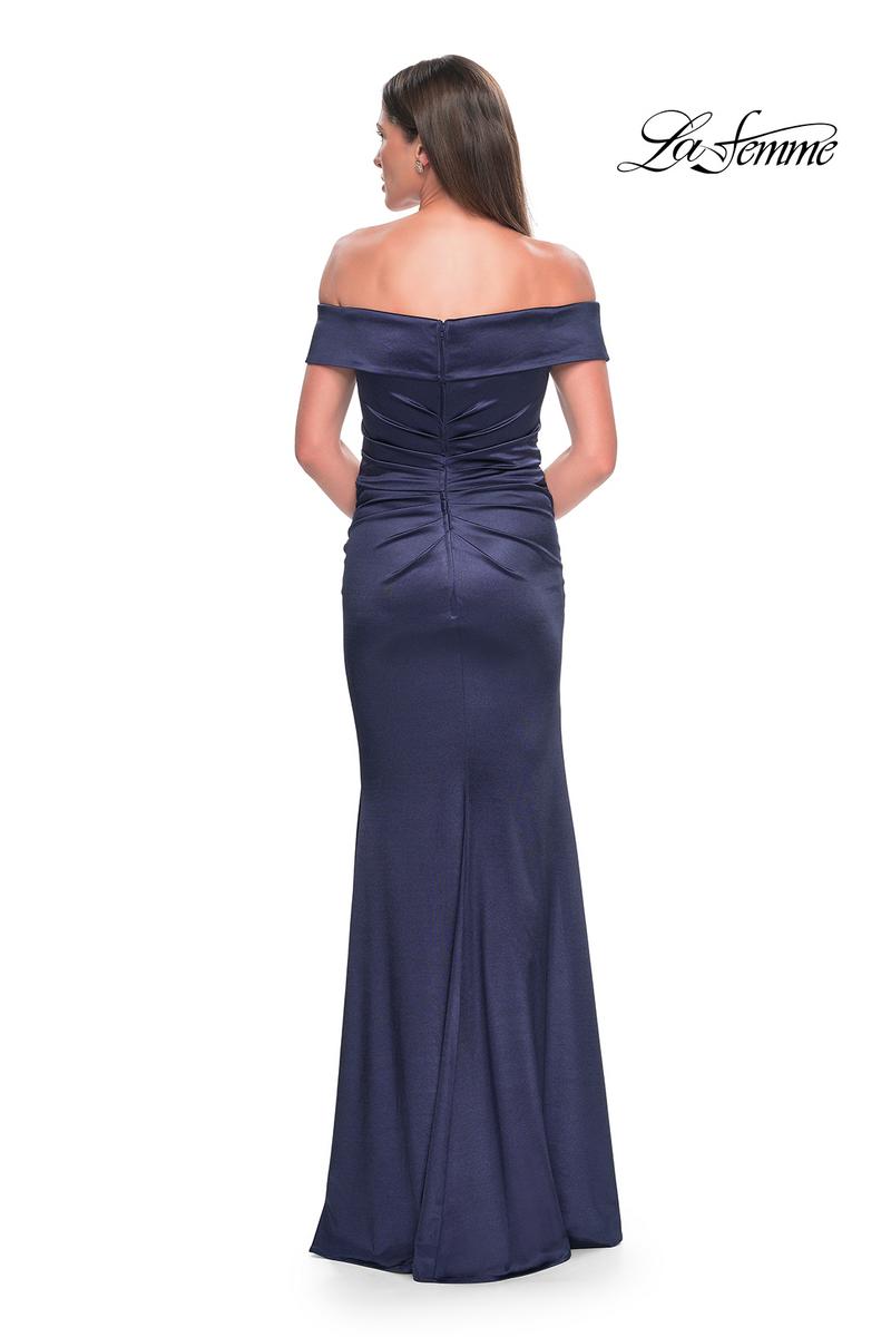 La Femme Evening Dress 31621 - Navy