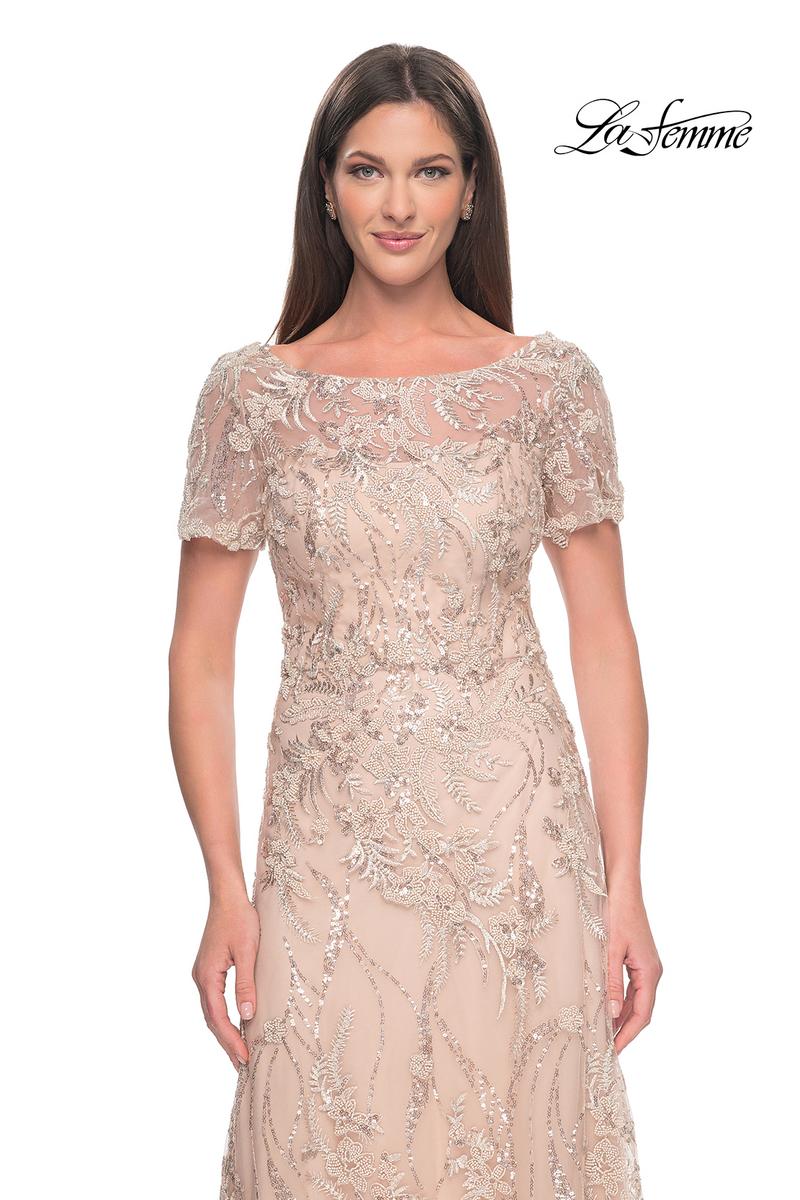 La Femme Evening Dress 31639 - Blush