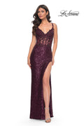 La Femme Dress 31657 - DARK BERRY