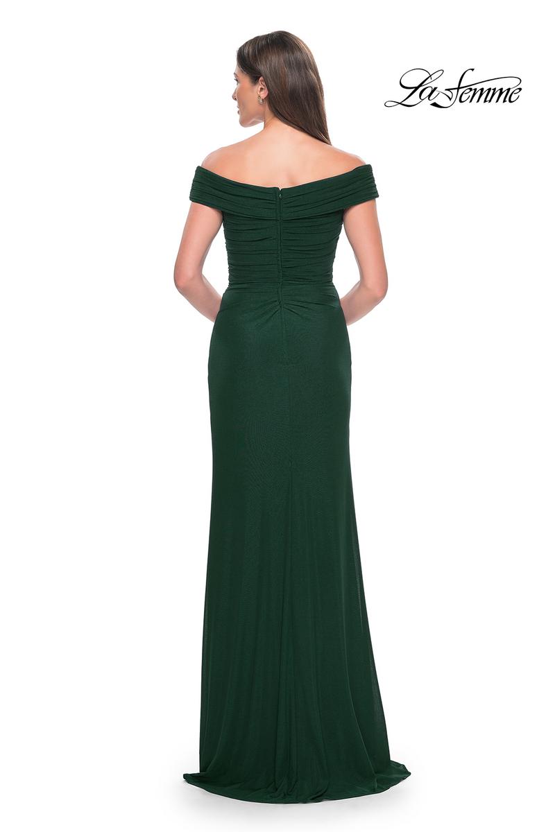 La Femme Evening Dress 31677 - Dark Emerald