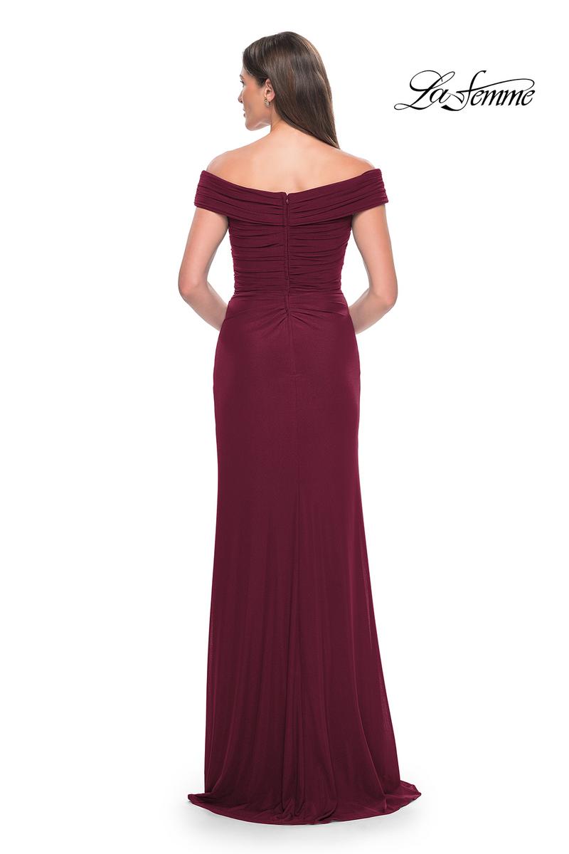 La Femme Evening Dress 31677 - Dark Wine