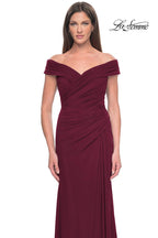 La Femme Evening Dress 31677 - Dark Wine