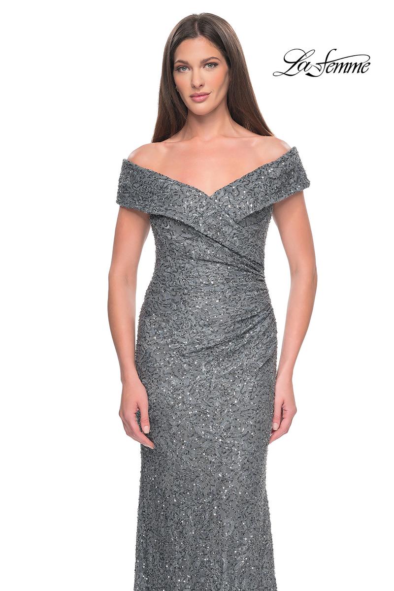 La Femme Evening 31679 - Gunmetal