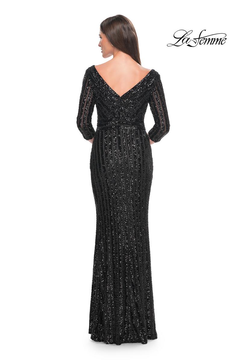 La Femme Evening Dress 31681 - Black