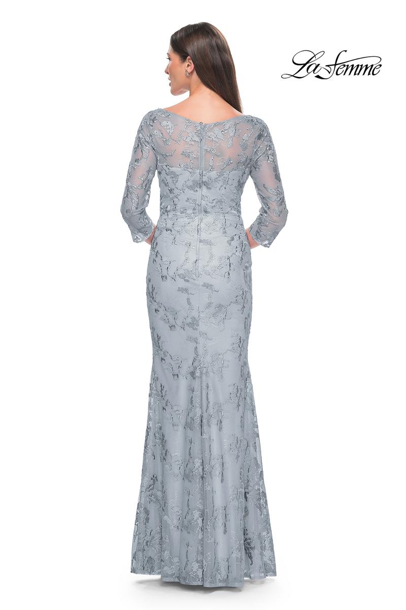 La Femme Evening Dress 31684 - Dusty Blue