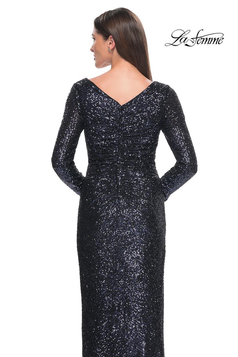 La Femme Evening Dress 31698 - Navy
