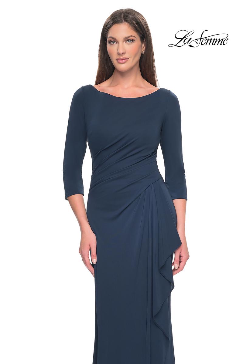 La Femme Evening Dress 31705 - Navy