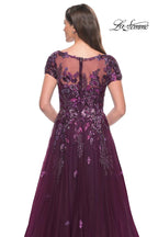 La Femme Evening Dress 31712 - Dark Berry