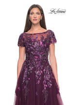 La Femme Evening Dress 31712 - Dark Berry