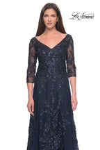 La Femme Evening Dress 31719 - Navy