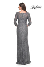 La Femme Evening Dress 31721 - Gunmetal