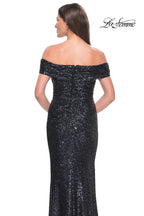 La Femme Evening Dress 31772 - Navy