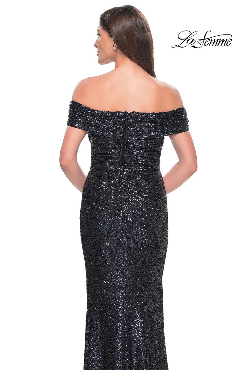 La Femme Evening Dress 31772 - Navy