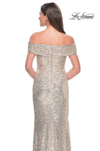 La Femme Evening Dress 31772 - Silver