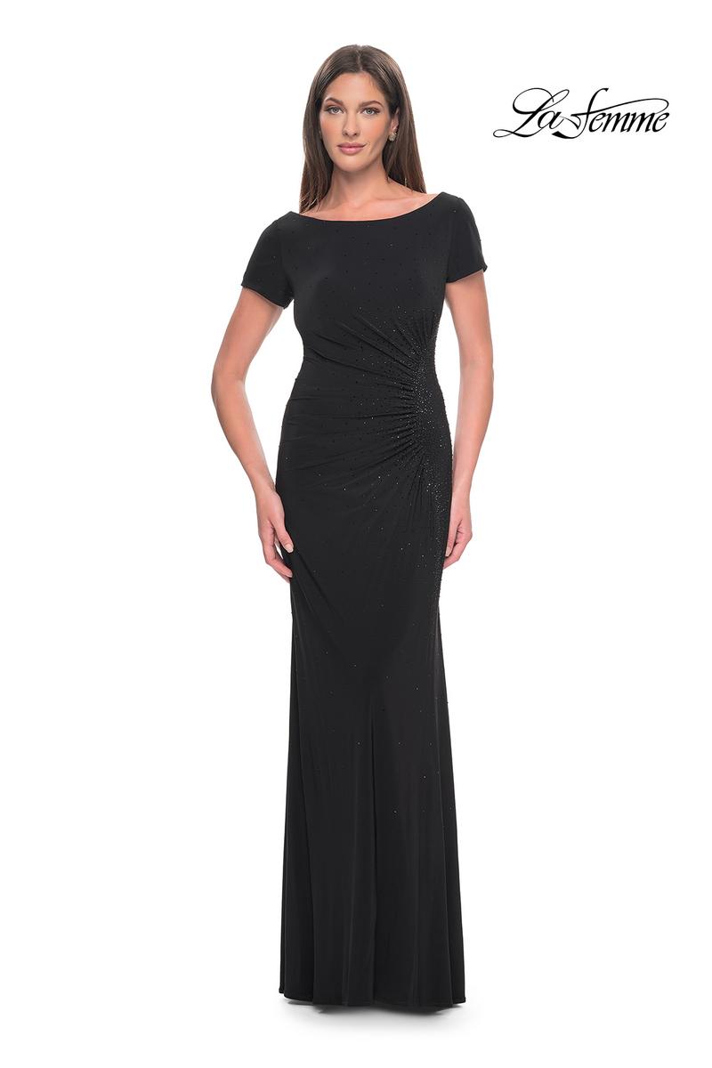 La Femme Evening Dress 31773 - Black