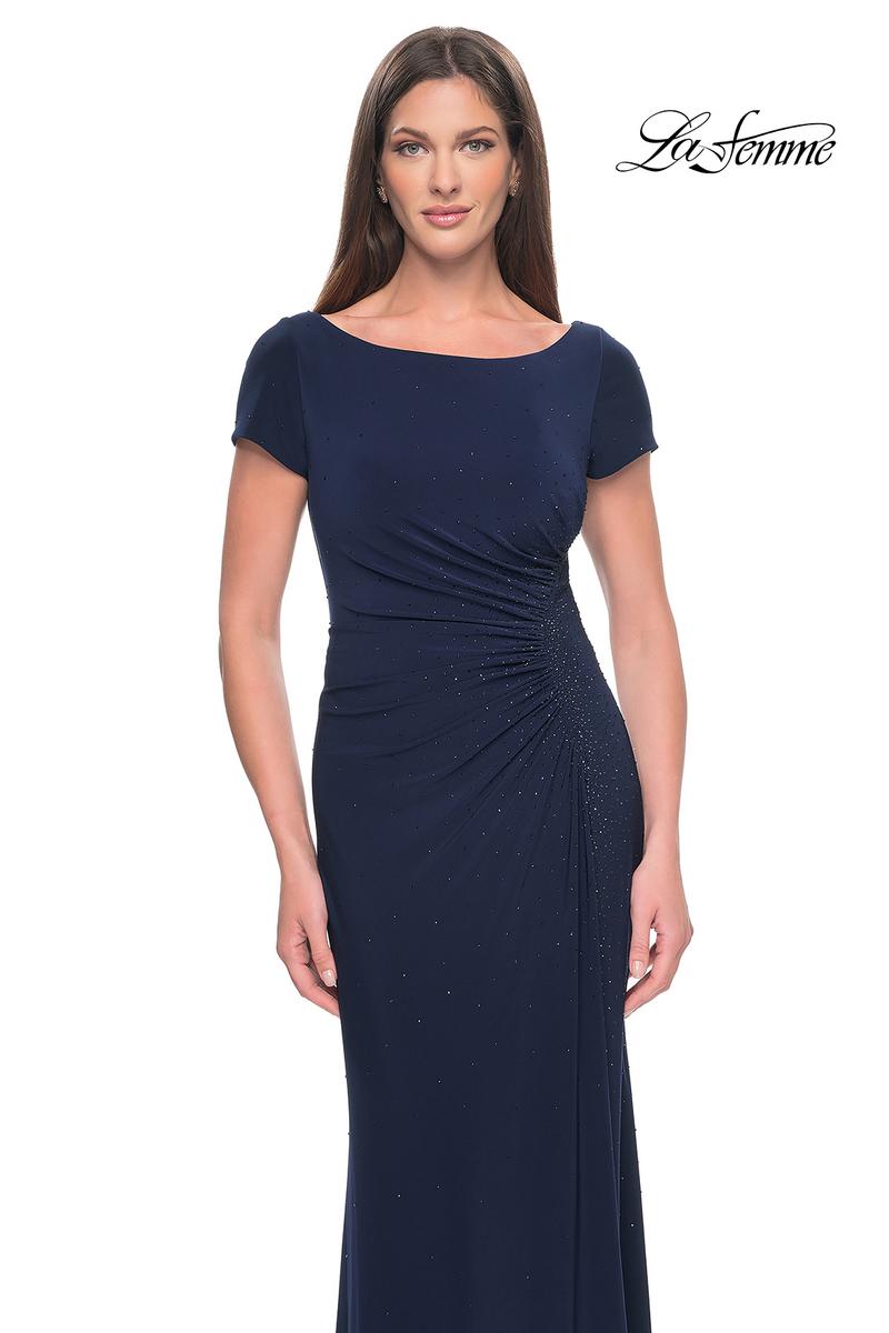 La Femme Evening Dress 31773 - Navy