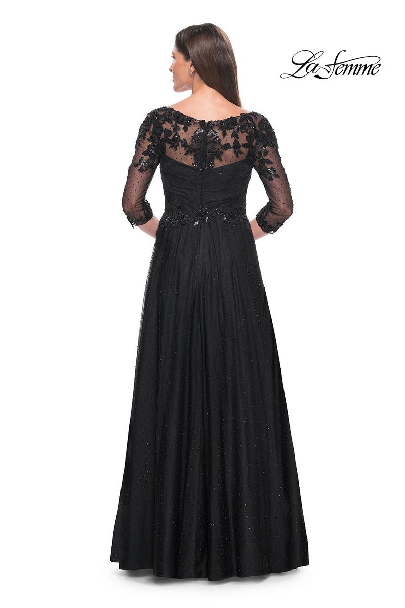 La Femme Evening Dress 31776 - Black