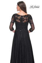 La Femme Evening Dress 31776 - Black