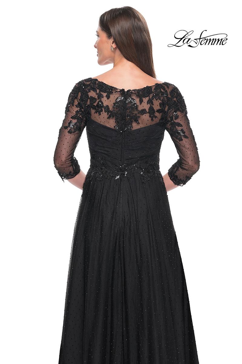 La Femme Evening Dress 31776 - Black