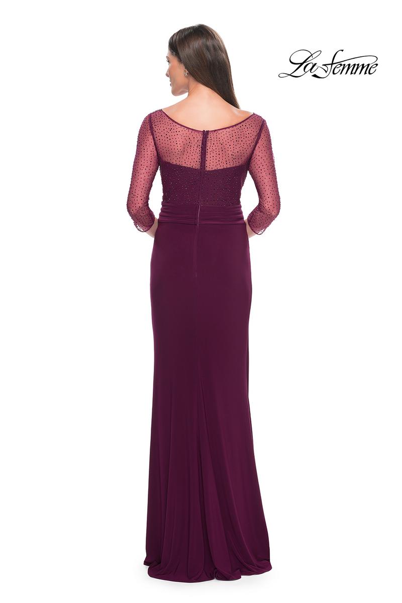La Femme Evening Dress 31777 - Dark Berry