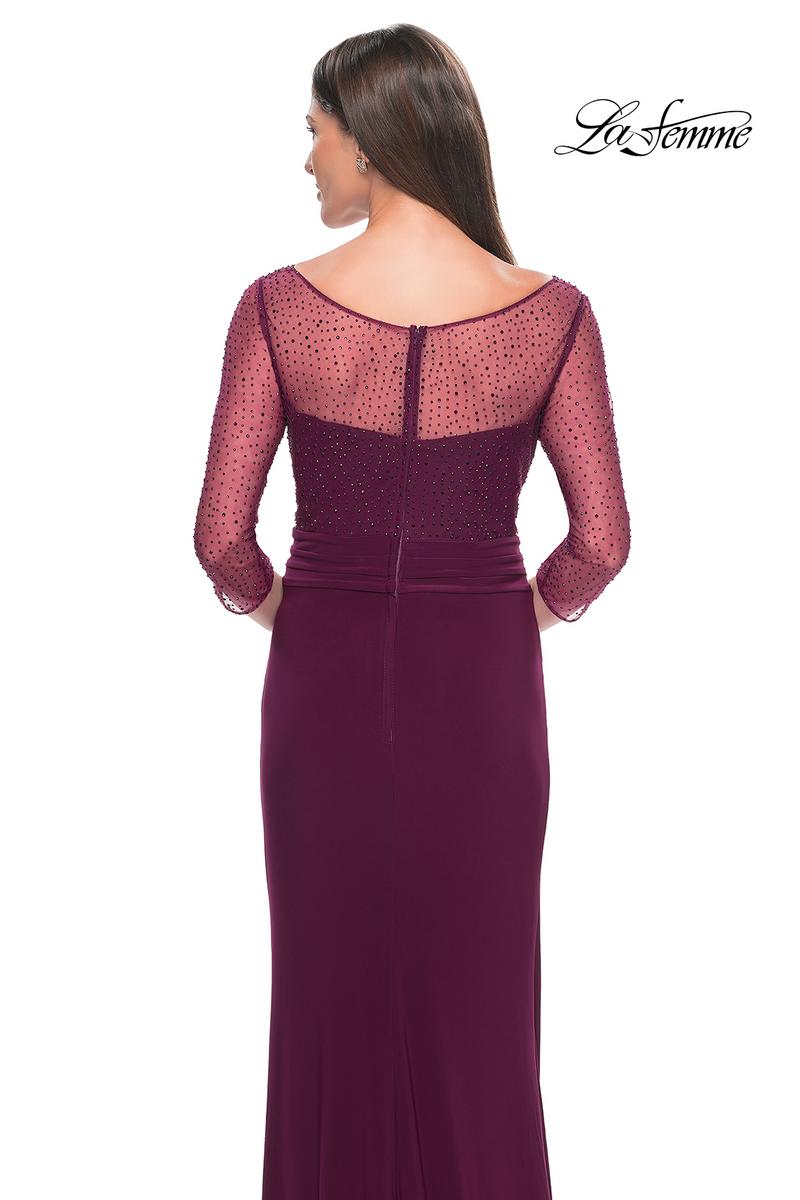 La Femme Evening Dress 31777 - Dark Berry