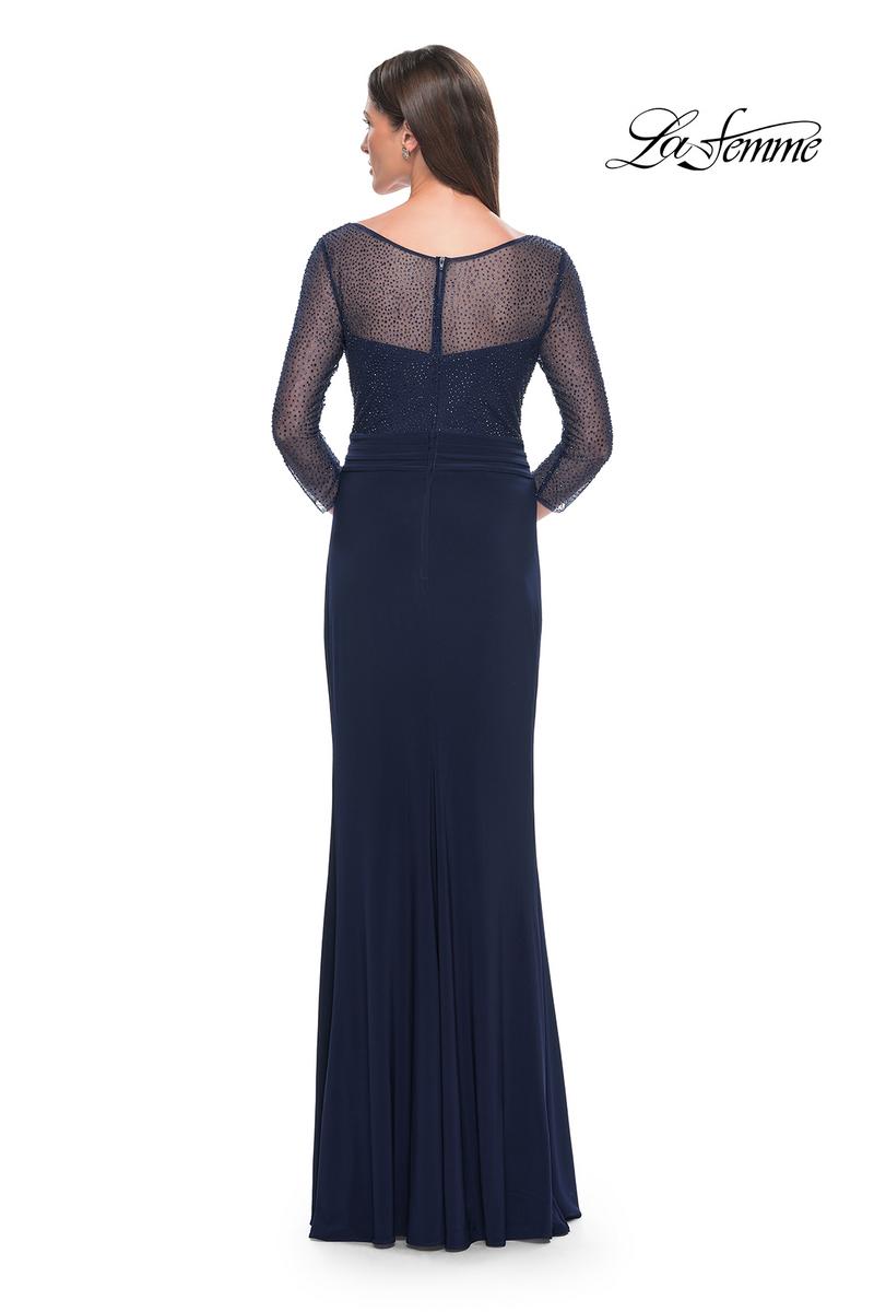 La Femme Evening Dress 31777 - Navy