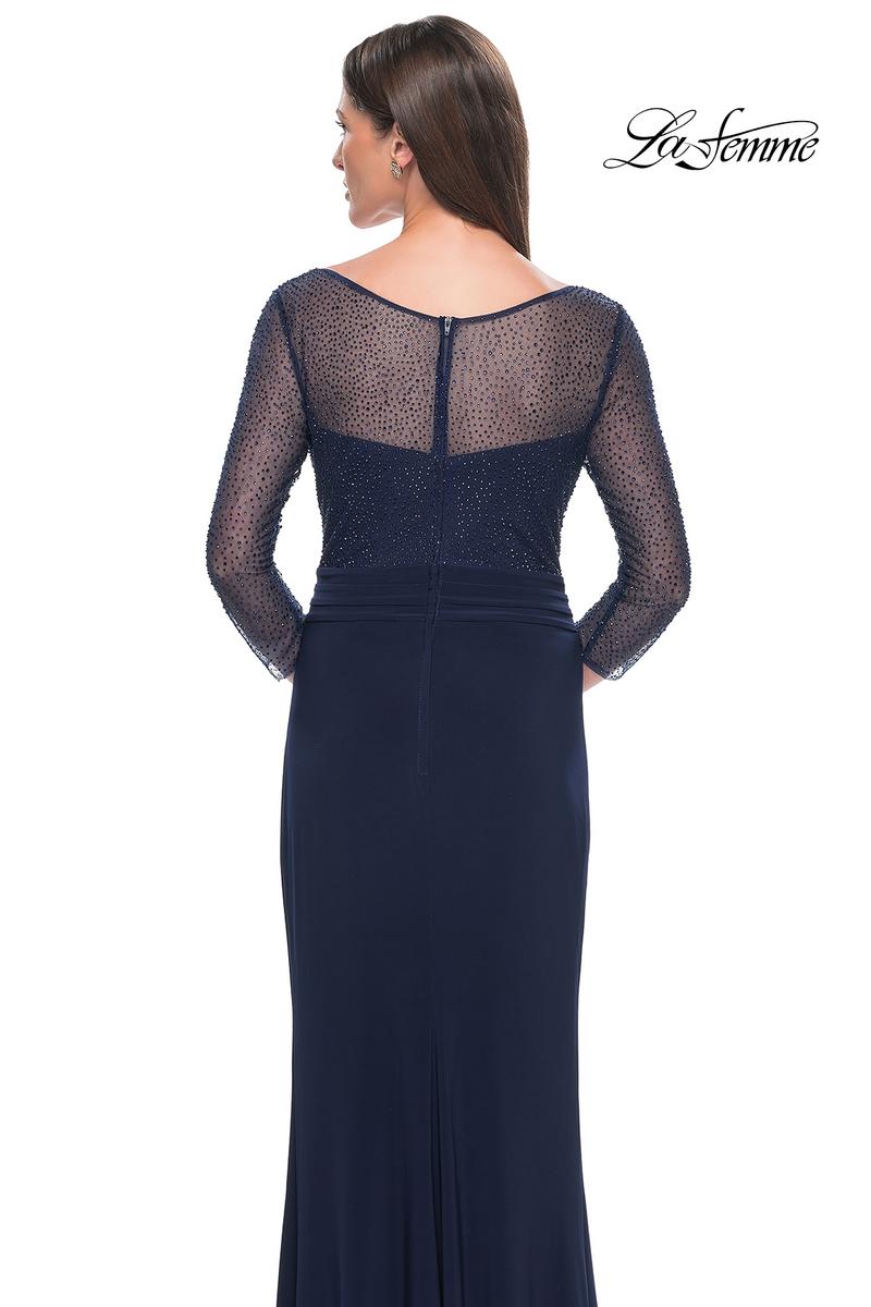 La Femme Evening Dress 31777 - Navy