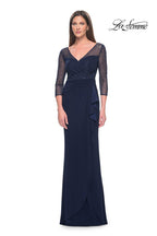 La Femme Evening Dress 31777 - Navy