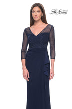 La Femme Evening Dress 31777 - Navy