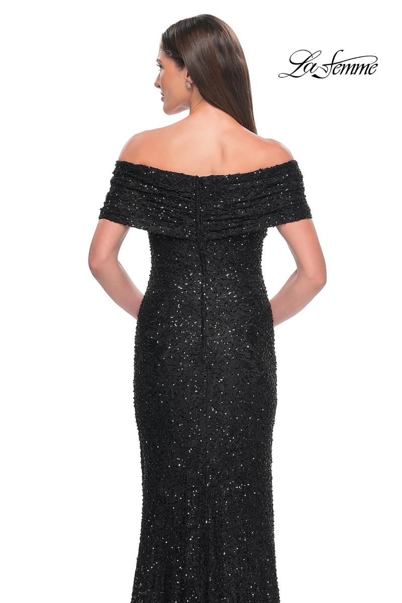 La Femme Evening Dress 31778 - Black