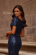 La Femme Evening Dress 31787 - Navy