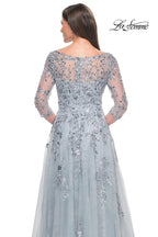 La Femme Evening Dress 31795 - Dusty Blue