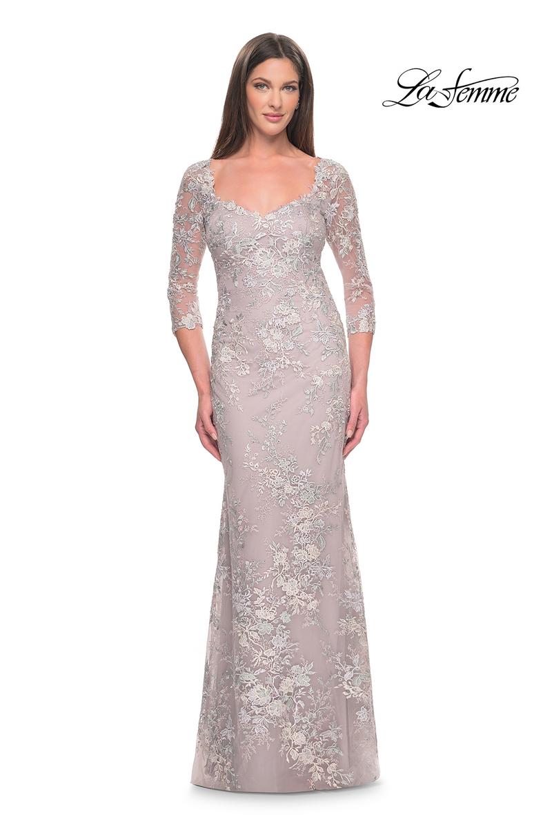La Femme Evening Dress 31804 - Mauve