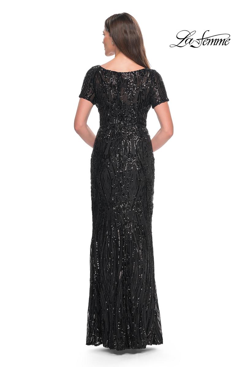 La Femme Evening Dress 31852 - Black