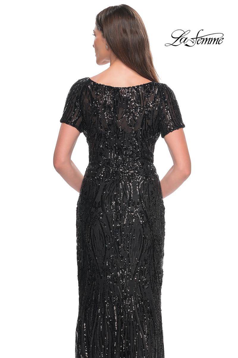 La Femme Evening Dress 31852 - Black