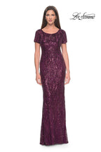 La Femme Evening Dress 31852 - Dark Berry