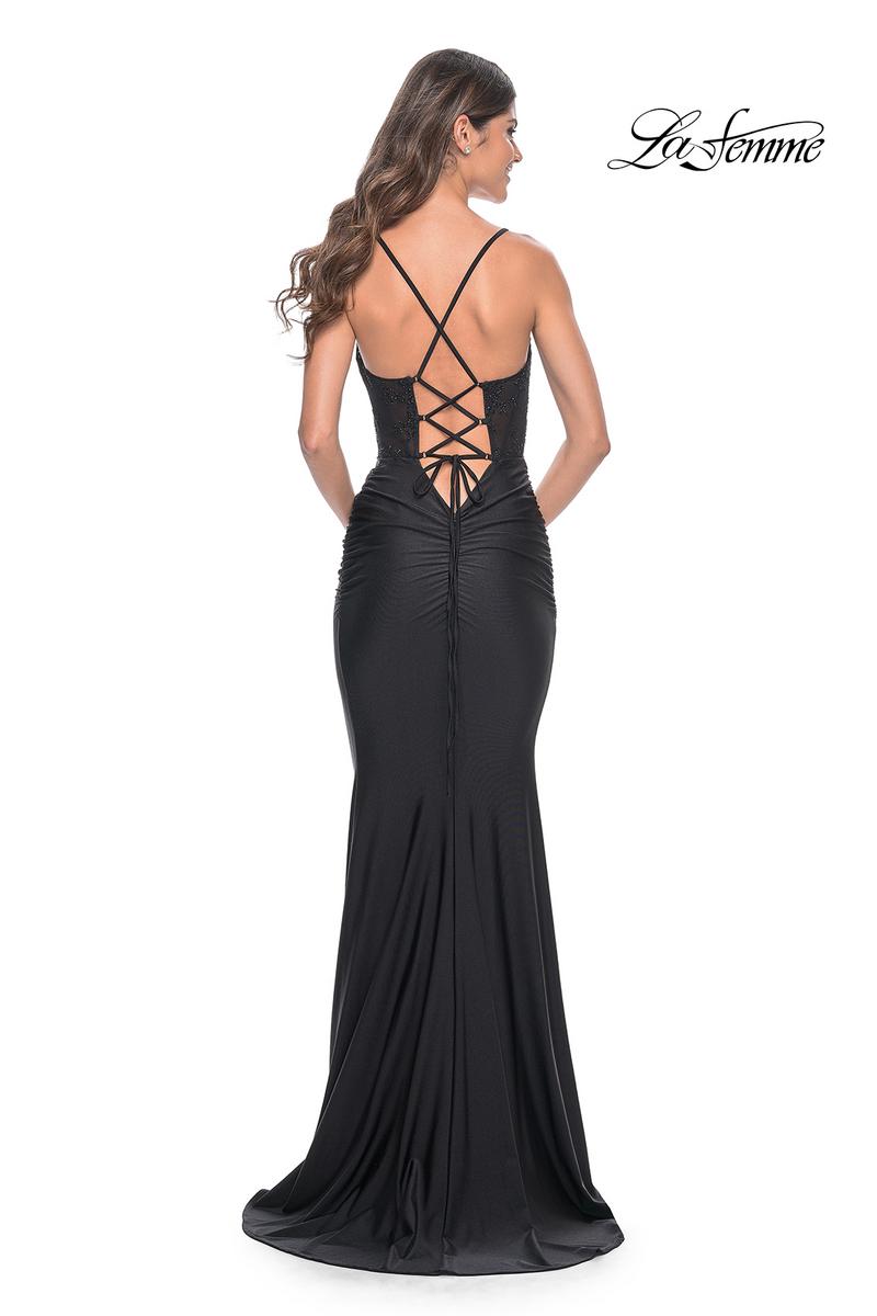 La Femme Dress 31857 - BLACK
