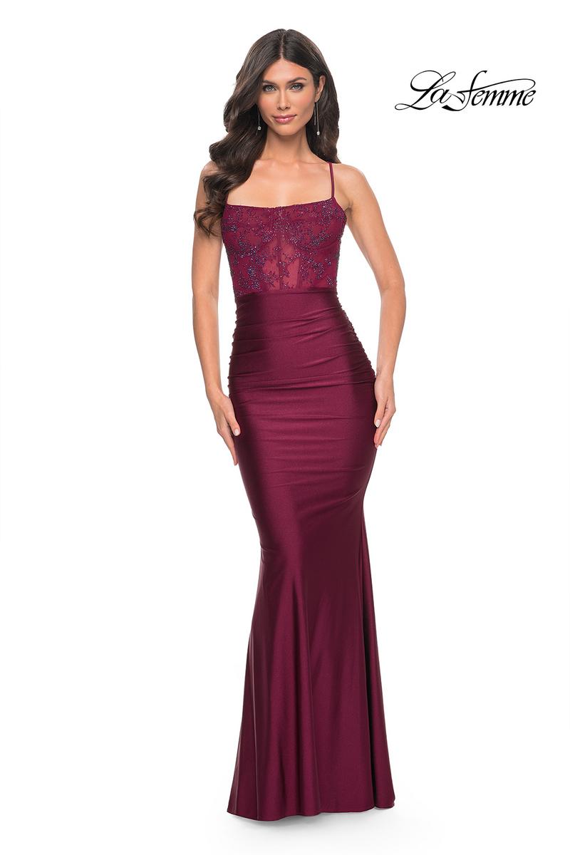 La Femme Dress 31857 - DARK BERRY