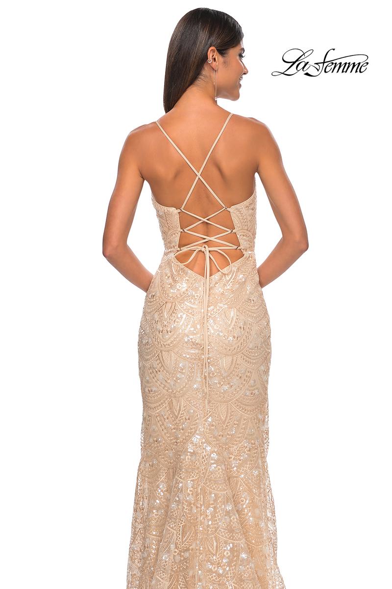 La Femme Dress 31865 - NUDE