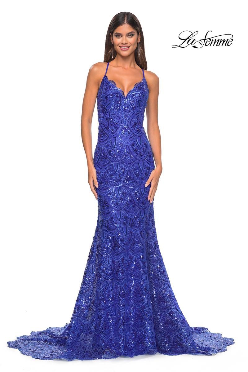 La Femme Dress 31865 - ROYAL BLUE
