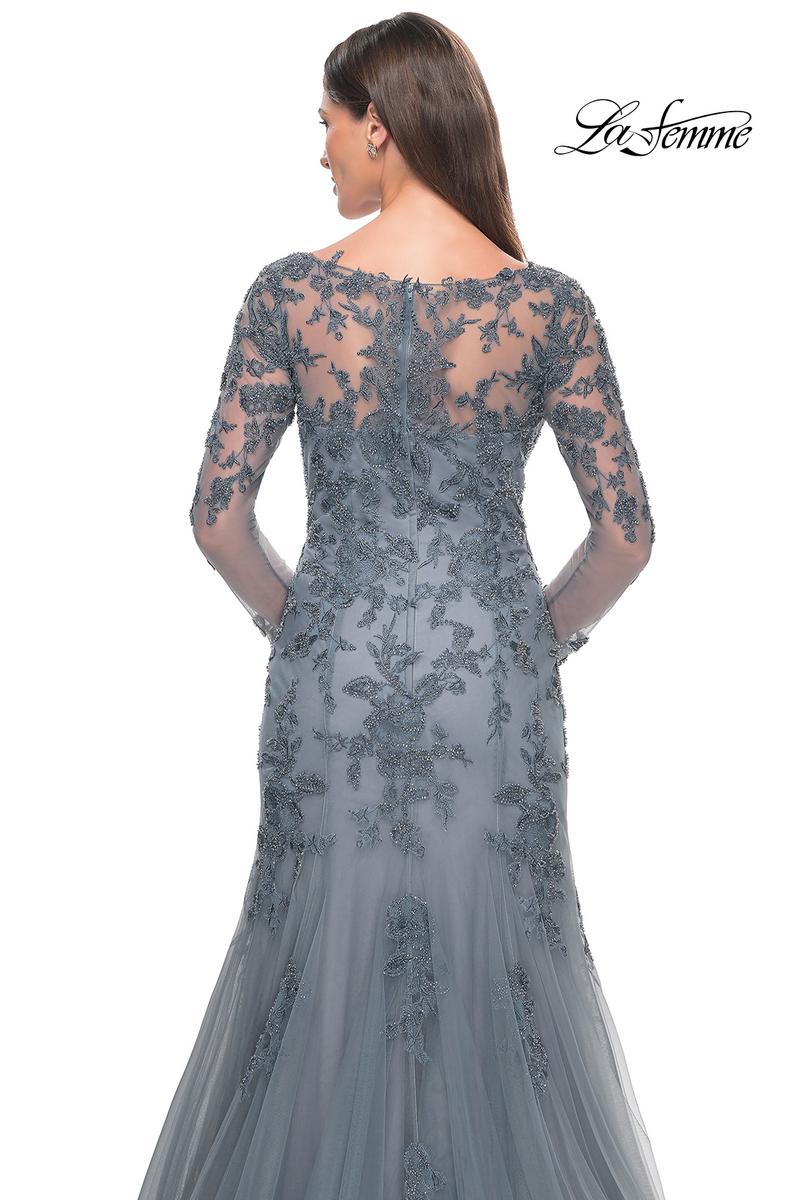 La Femme Evening Dress 31887 - Slate